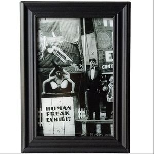 Standing framed freak show circus sideshow picture macabre home decor weird art